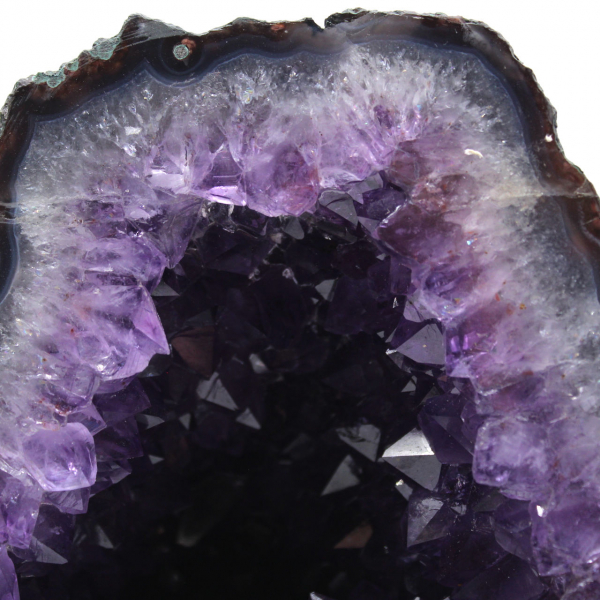  Geoda de amatista de Brasil con cristales morados para coleccionistas