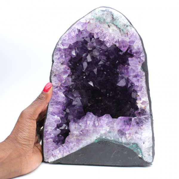  Geoda de amatista brasileña para decoración elegante y original