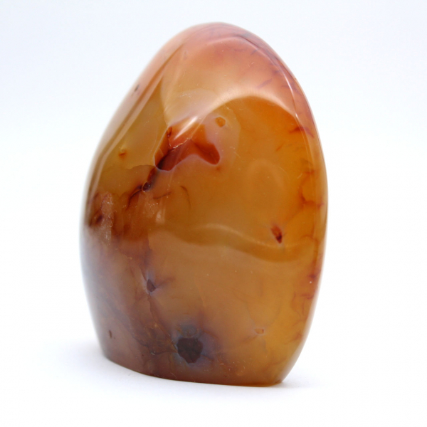 Adorno en miniatura de cornalina pulida - Piedra natural auténtica de Madagascar (250 g)
