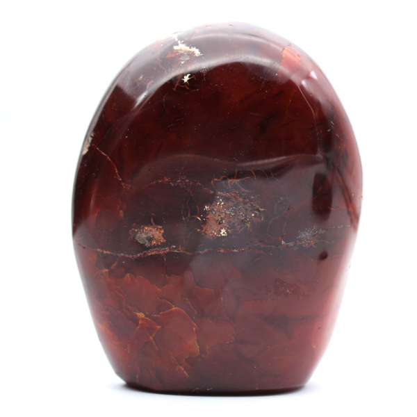 Adorno de cornalina pulida de calidad - Mineral natural coleccionable (Madagascar)