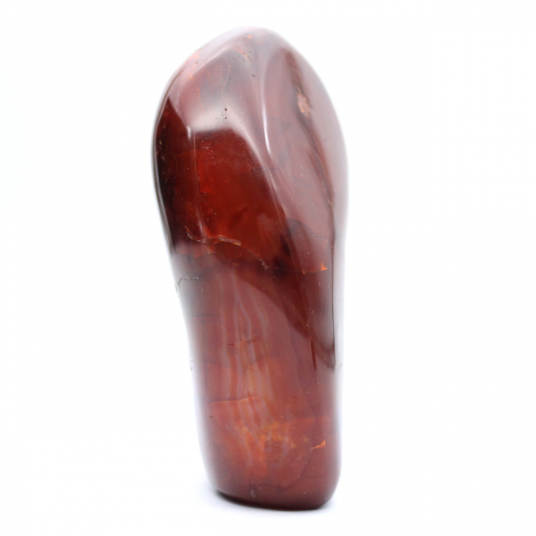 Adorno de cornalina pulida de calidad - Mineral natural coleccionable (Madagascar)
