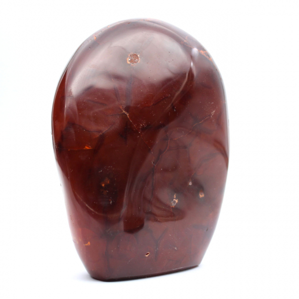 Adorno de cornalina pulida de calidad - Mineral natural coleccionable (Madagascar)