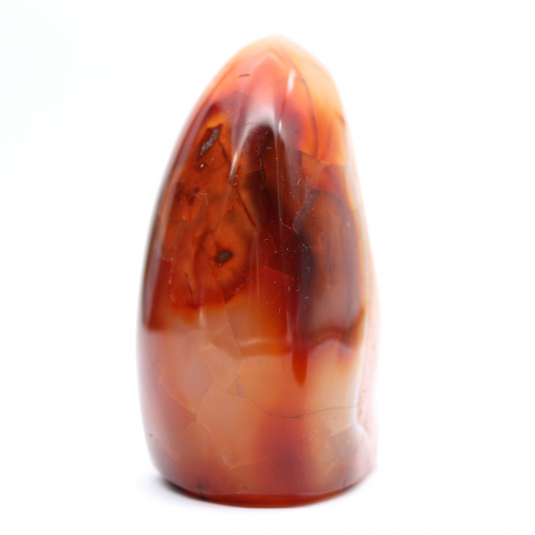 Piedra natural de cornalina pulida - Pequeño adorno decorativo (Madagascar)