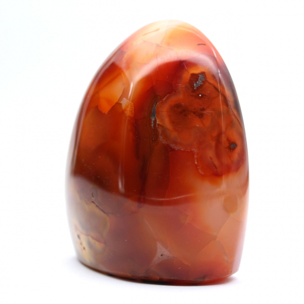 Piedra natural de cornalina pulida - Pequeño adorno decorativo (Madagascar)
