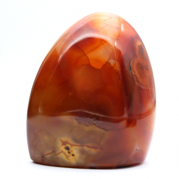Piedra natural de cornalina pulida - Pequeño adorno decorativo (Madagascar)