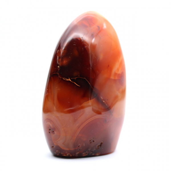 Piedra natural de cornalina pulida - Adorno decorativo para colección (Madagascar)