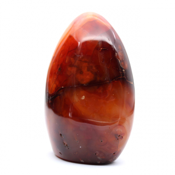 Piedra natural de cornalina pulida - Adorno decorativo para colección (Madagascar)