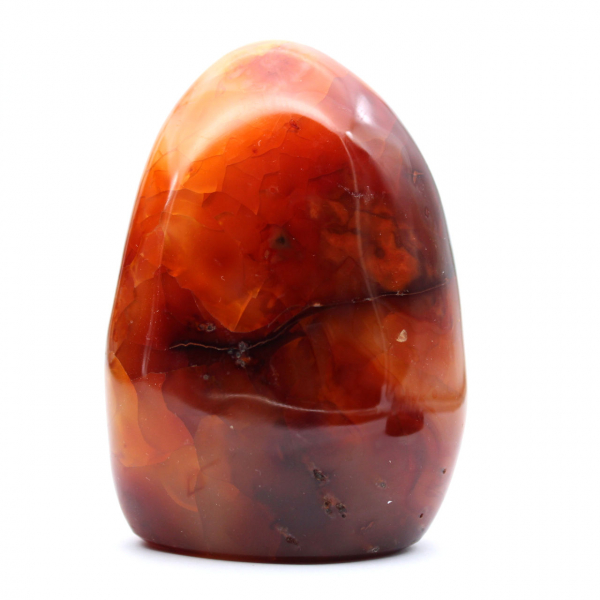 Piedra natural de cornalina pulida - Adorno decorativo para colección (Madagascar)