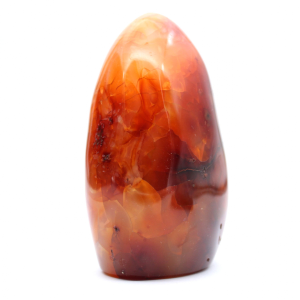 Piedra natural de cornalina pulida - Adorno decorativo para colección (Madagascar)