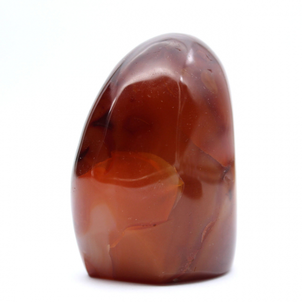 Adorno compacto de cornalina pulida - Mineral auténtico de Madagascar (370 g)