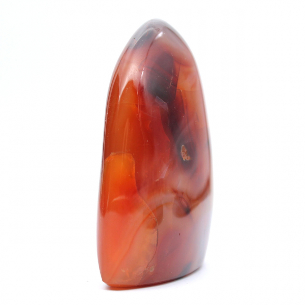 Cornalina pulida (pequeña pieza) - Mineral decorativo (Madagascar)