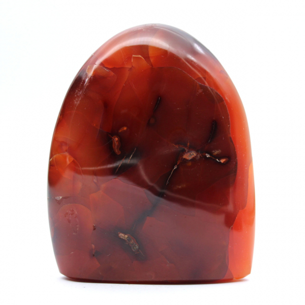 Cornalina pulida (pequeña pieza) - Mineral decorativo (Madagascar)