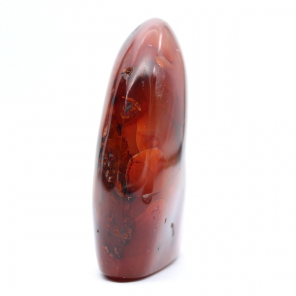 Cornalina pulida (pequeña pieza) - Mineral decorativo (Madagascar)