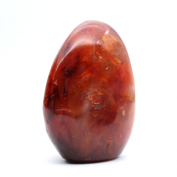 Microespécimen de cornalina pulida - Piedra natural decorativa (Madagascar)