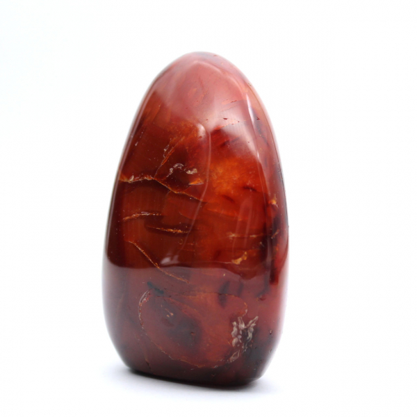 Microespécimen de cornalina pulida - Piedra natural decorativa (Madagascar)
