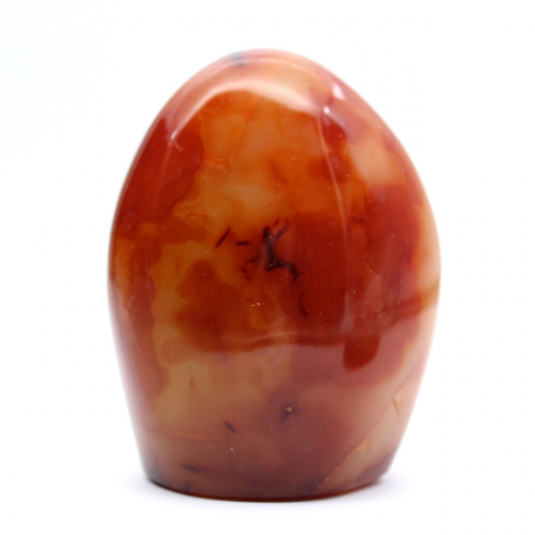 Adorno pequeño de cornalina pulida - Piedra natural coleccionable (Madagascar)