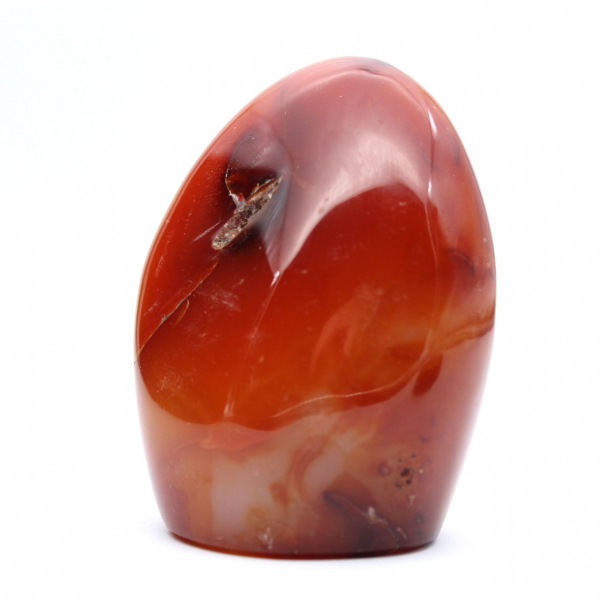 Adorno pequeño de cornalina pulida - Piedra natural coleccionable (Madagascar)