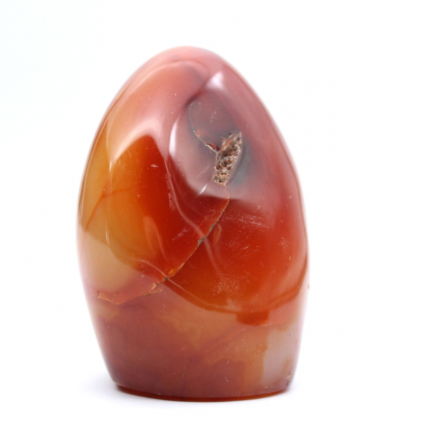 Adorno pequeño de cornalina pulida - Piedra natural coleccionable (Madagascar)
