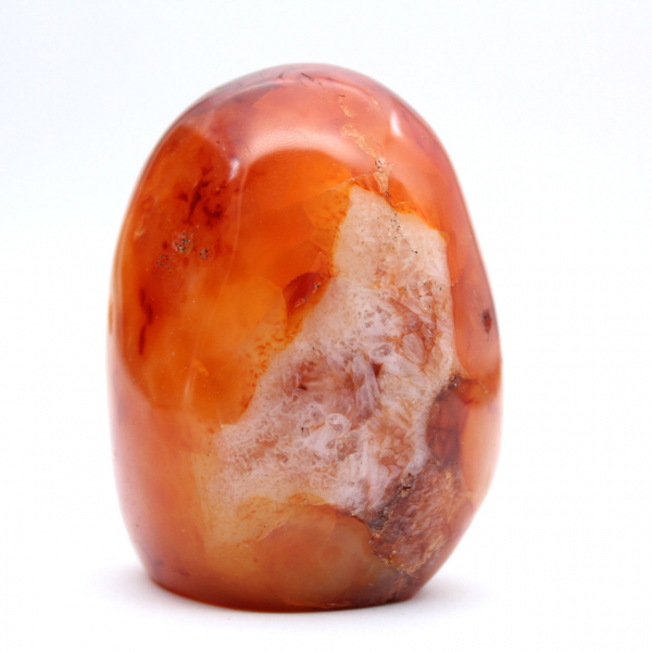 Miniatura de cornalina pulida - Adorno de piedra natural coleccionable (Madagascar)