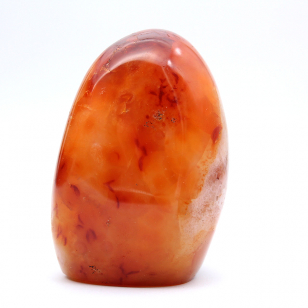 Miniatura de cornalina pulida - Adorno de piedra natural coleccionable (Madagascar)