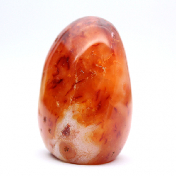Miniatura de cornalina pulida - Adorno de piedra natural coleccionable (Madagascar)