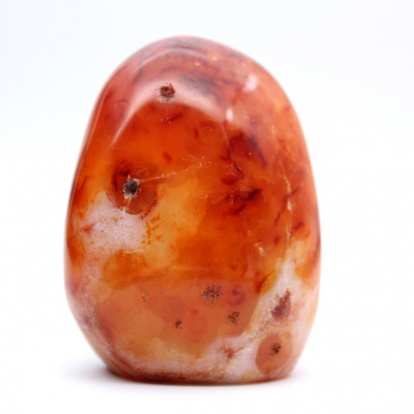 Miniatura de cornalina pulida - Adorno de piedra natural coleccionable (Madagascar)