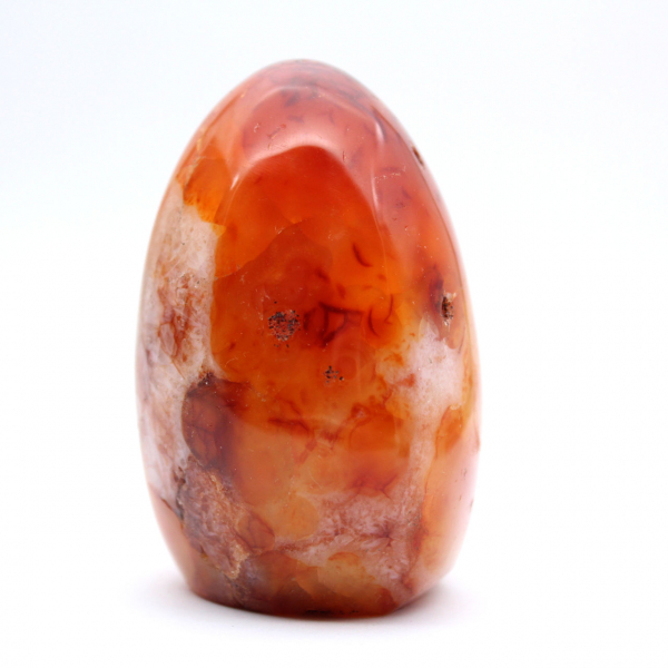 Miniatura de cornalina pulida - Adorno de piedra natural coleccionable (Madagascar)