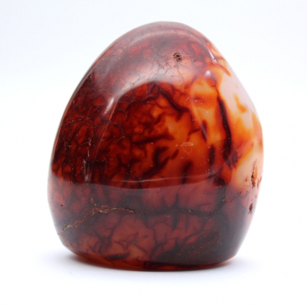 Cornalina pulida de tamaño muy pequeño - Mineral auténtico de Madagascar (225 g)