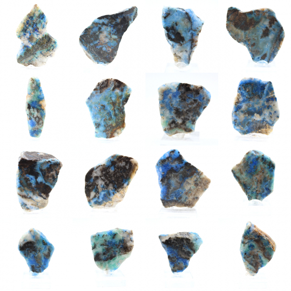 Rebanada de azurita malaquita para colección mineral