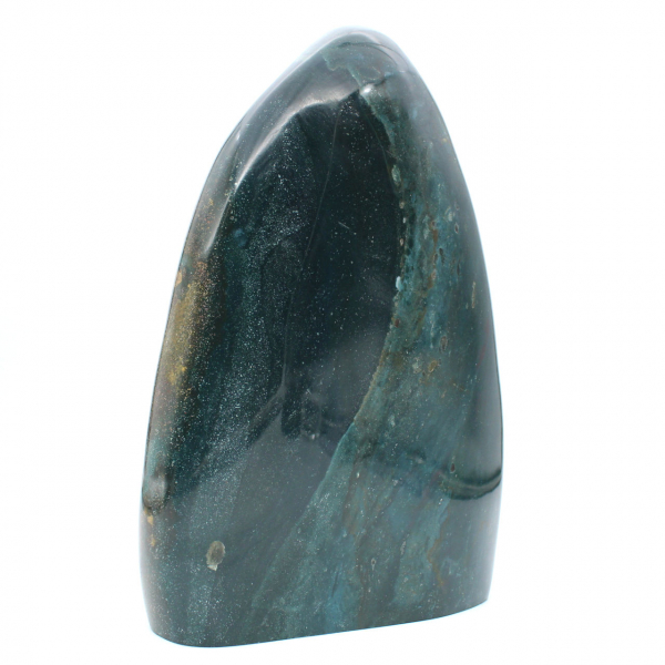 Gran piedra decorativa Jaspe verde pulido, mineral Madagascar