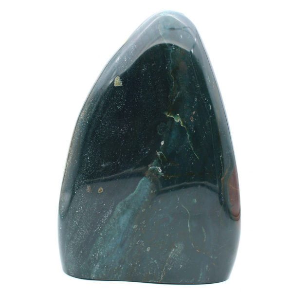 Jaspe verde pulido, adorno macizo, piedra natural, Madagascar