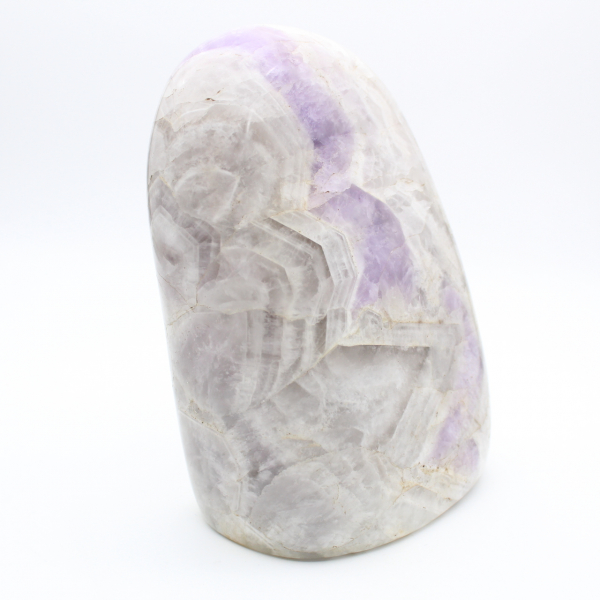 Amatista pulida, mineral macizo, ejemplar, Madagascar.