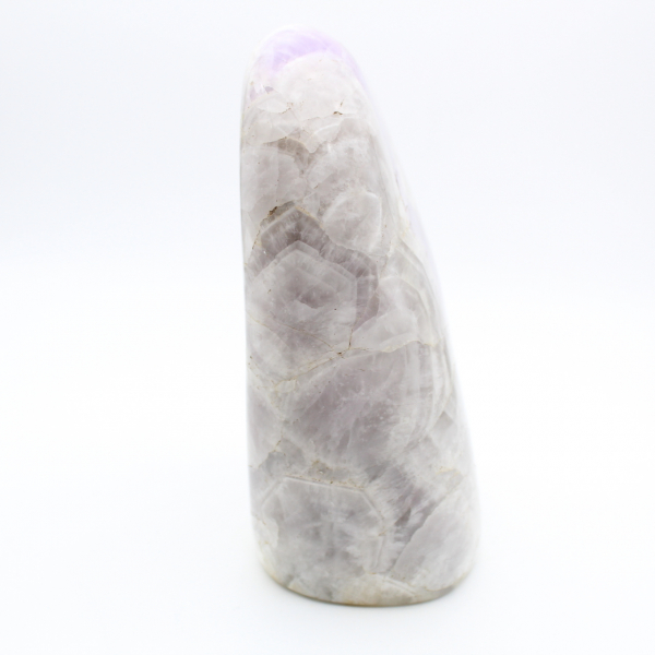 Amatista pulida, mineral macizo, ejemplar, Madagascar.