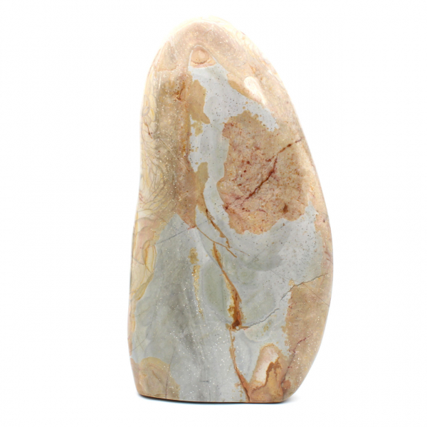 Gran piedra de jaspe pulida decorativa, mineral natural, Madagascar