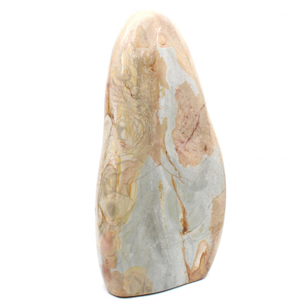 Gran piedra de jaspe pulida decorativa, mineral natural, Madagascar