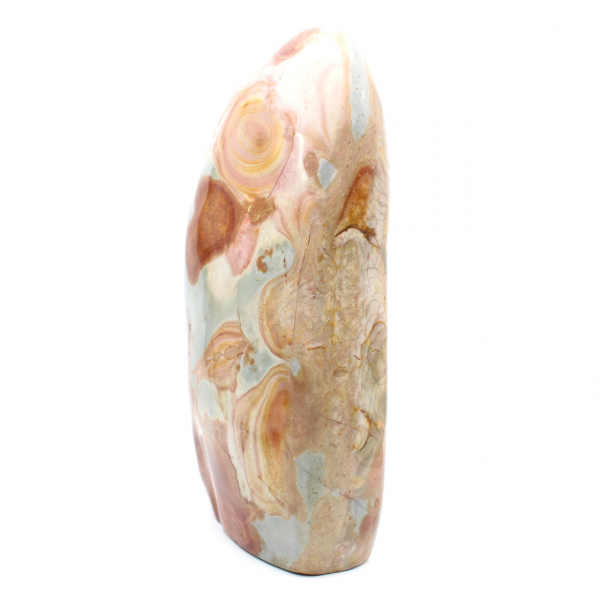 Gran piedra de jaspe pulida decorativa, mineral natural, Madagascar