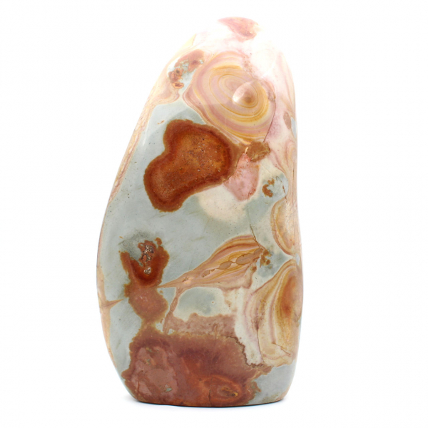 Gran piedra de jaspe pulida decorativa, mineral natural, Madagascar