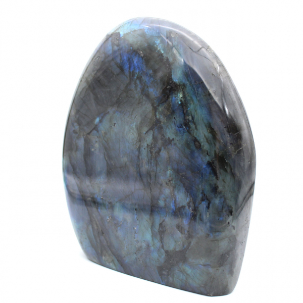 Labradorita pulida, piedra natural coleccionable, gran formato, Madagascar