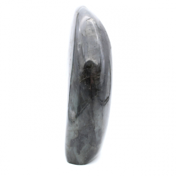Labradorita pulida, piedra natural coleccionable, gran formato, Madagascar