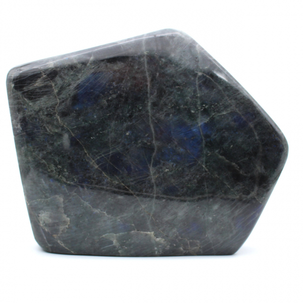 Labradorita pulida, adorno mineral XXL, pieza de colección, Madagascar