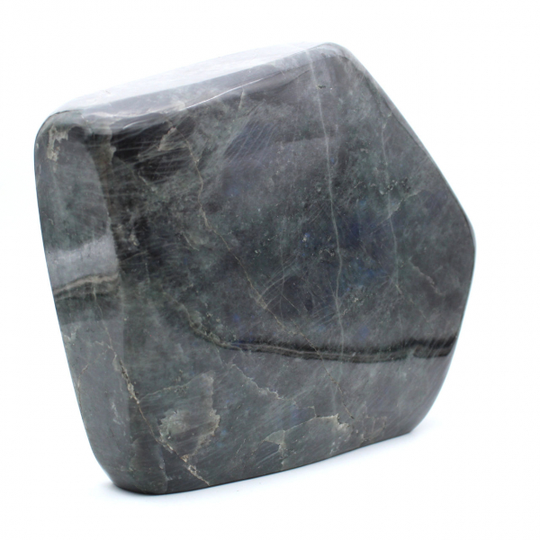 Labradorita pulida, adorno mineral XXL, pieza de colección, Madagascar