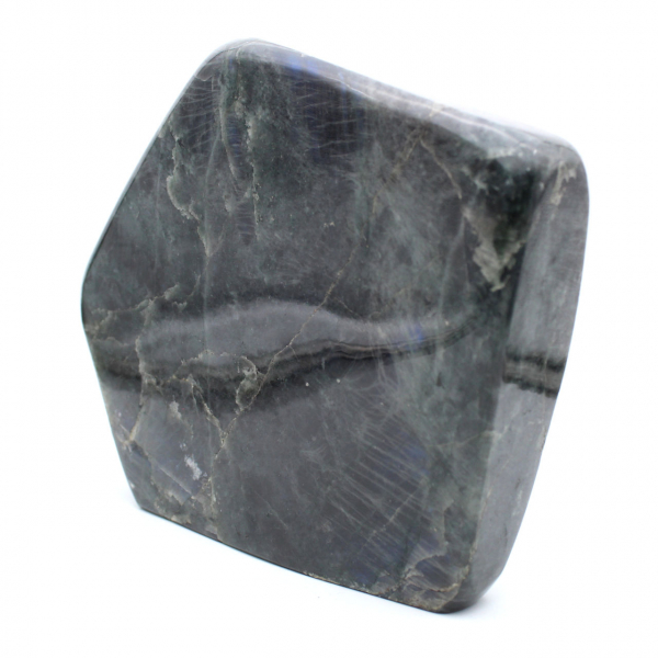 Labradorita pulida, adorno mineral XXL, pieza de colección, Madagascar