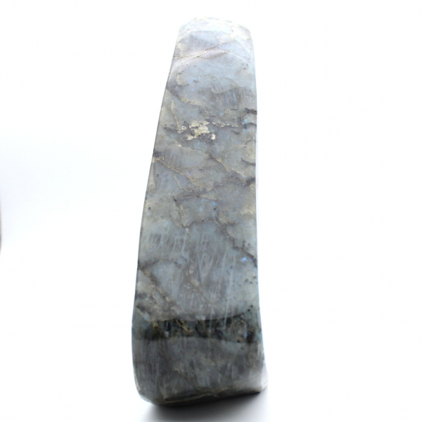 Ejemplar gigante de labradorita pulida, piedra decorativa única, Madagascar