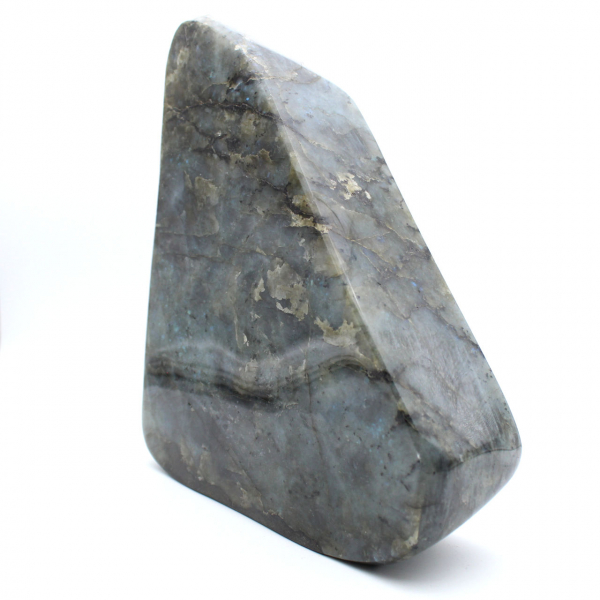 Ejemplar gigante de labradorita pulida, piedra decorativa única, Madagascar