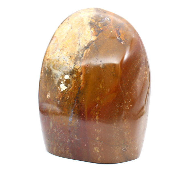 Adorno de jaspe rojo pulido, ejemplar mineral coleccionable, Madagascar