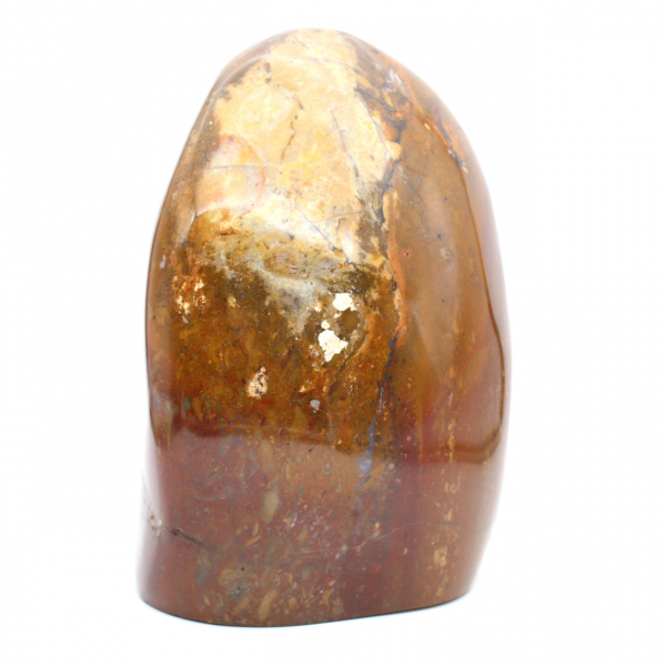 Adorno de jaspe rojo pulido, ejemplar mineral coleccionable, Madagascar