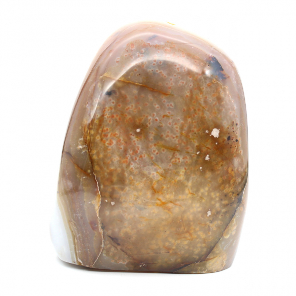 Cornalina pulida, adorno de piedra natural, gran formato, Madagascar