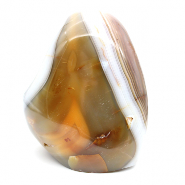 Cornalina pulida, adorno de piedra natural, gran formato, Madagascar