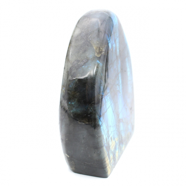 Labradorita pulida, gran adorno mineral, pieza de colección, Madagascar