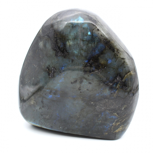 Labradorita pulida, gran adorno mineral, pieza de colección, Madagascar